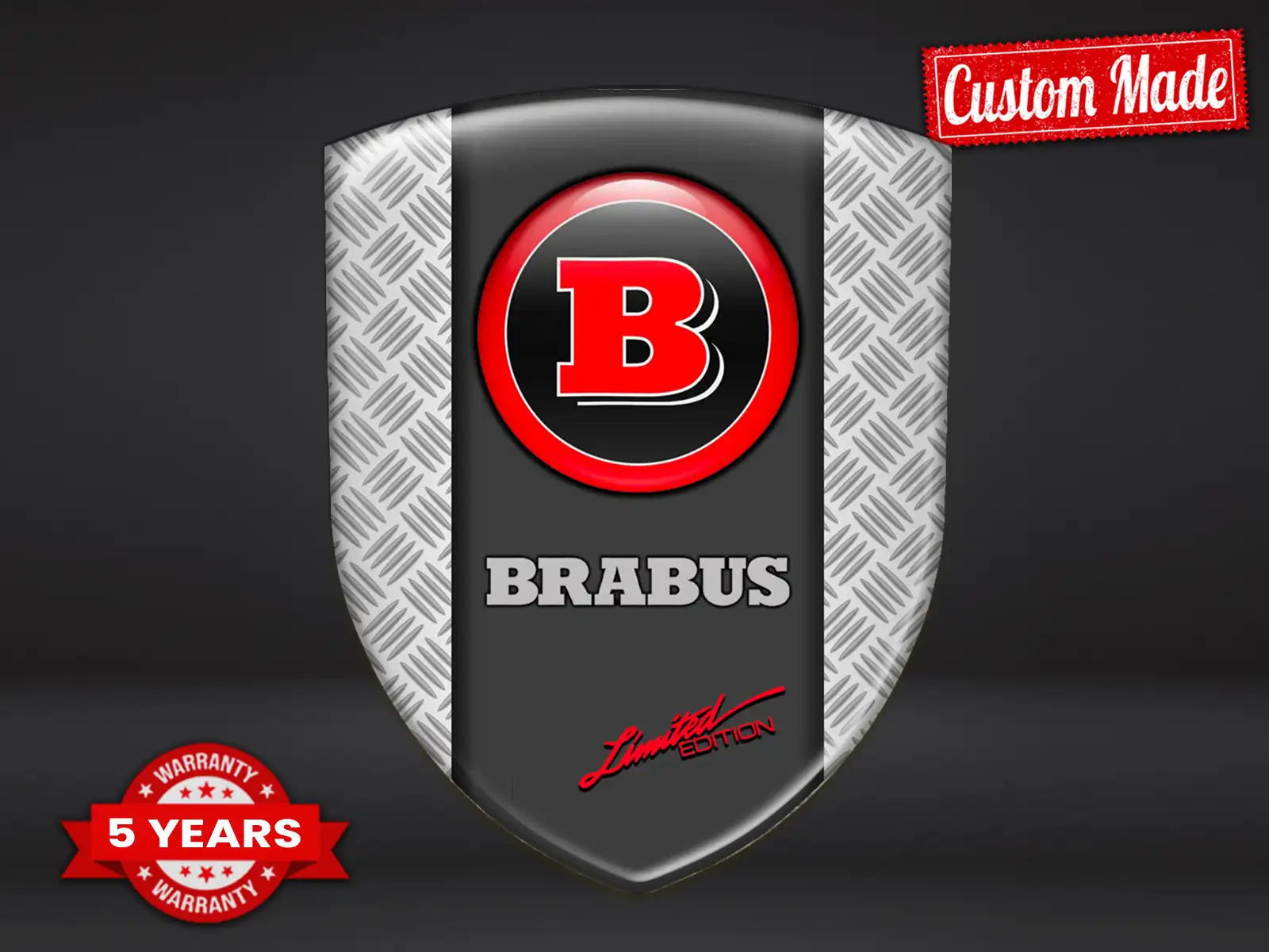Brabus Windschutzaufkleber Robust Universal Hochwertig